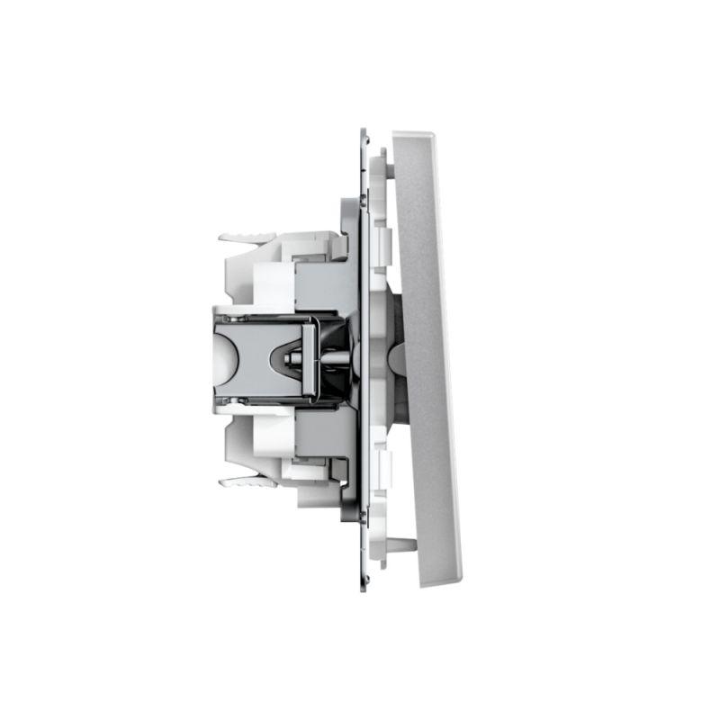 Переключатель 1-кл. ArtGallery 10AX быстрозажим. клем. механизм алюм. SE GAL000361S