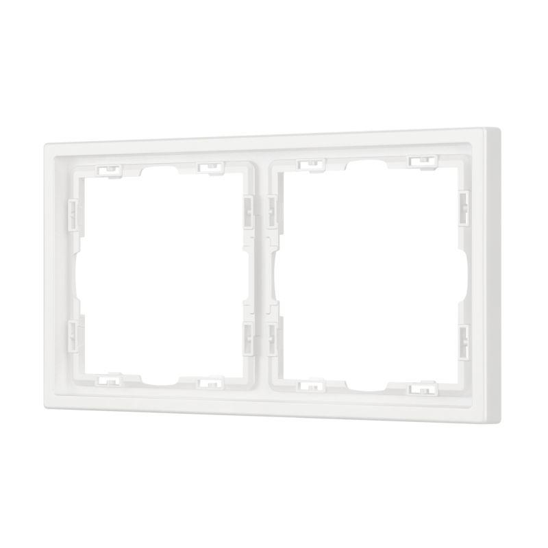 Рамка пластиковая FRM-NOBE-SFPL-2-WH Arlight 054215
