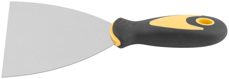 Шпатель нерж. сталь прорезиненная ручка 5дюйм (125мм) FIT 06697