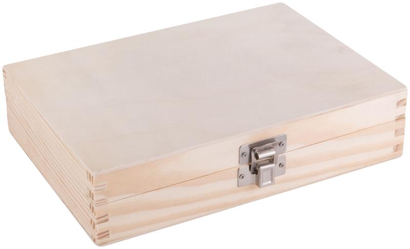 Фрезы по дереву кромочные набор 15шт деревянный бокс хвостовик 8мм (уп.15шт) FIT 36579