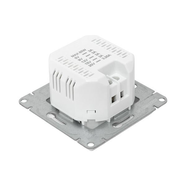 Розетка СП Эпика USB-С быстрая механизм бел. EKF UP1-SOW-USBCF