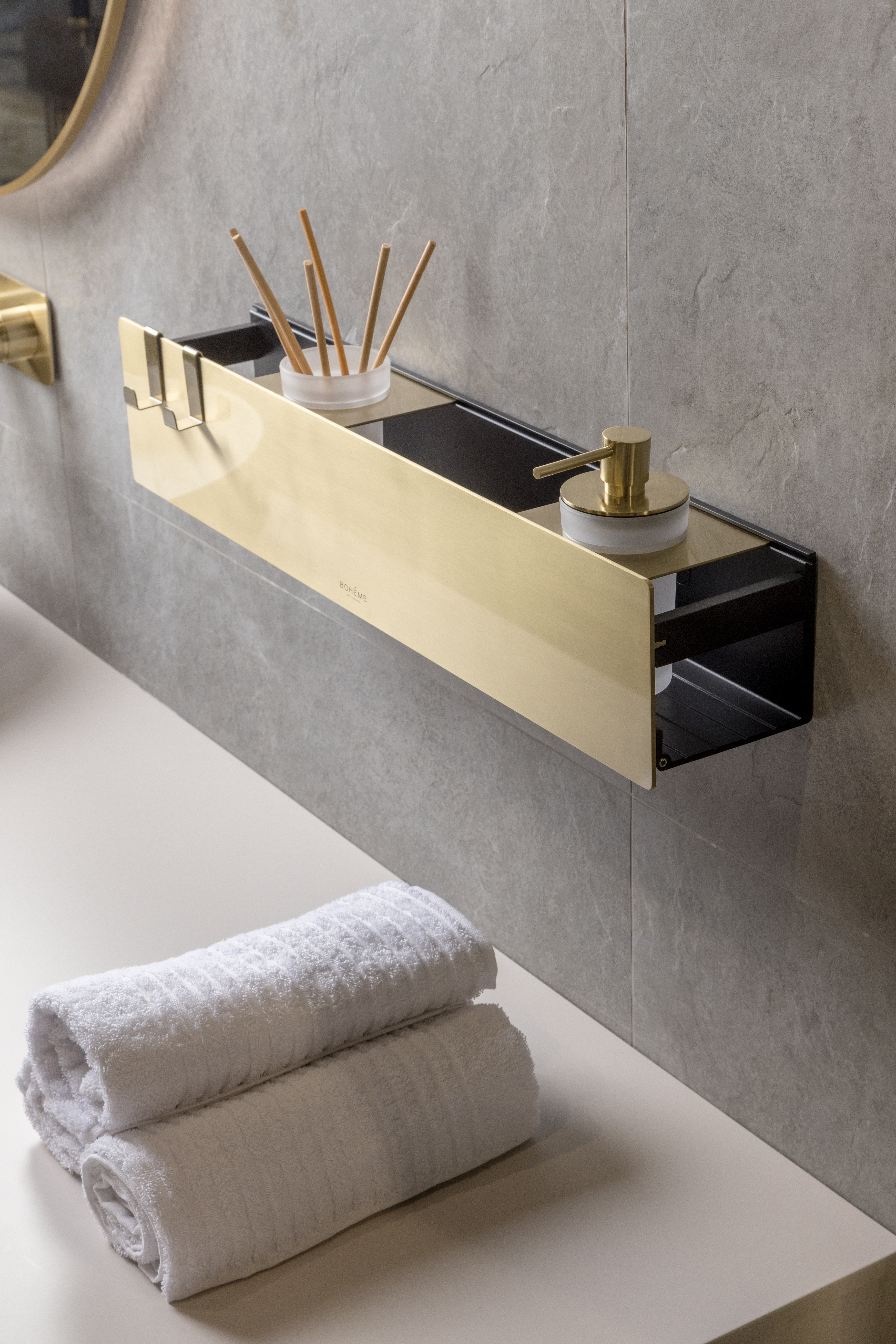 Мыльница для полки Black/Черный