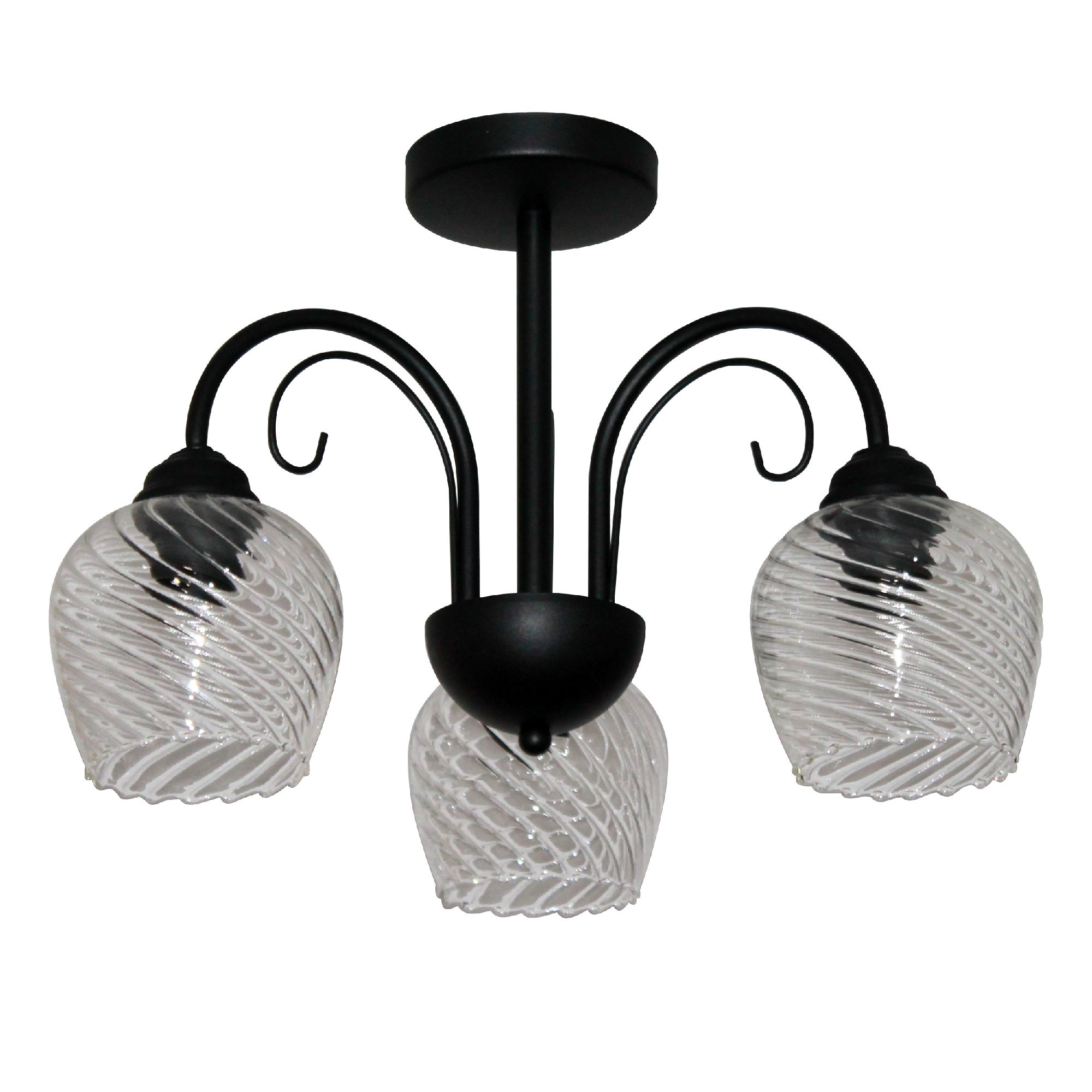 Светильник Берта 131 черн.муар (Плафон 8270) НСБ 01-3х60-158 Е27 ИУ