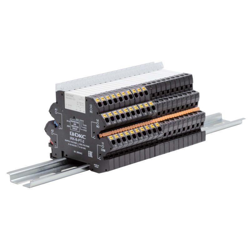 Перемычка 20-ти полюсная шинная для колодки с винт. клеммами IRK 36А 250В оранж. DKC IRK-AB-04