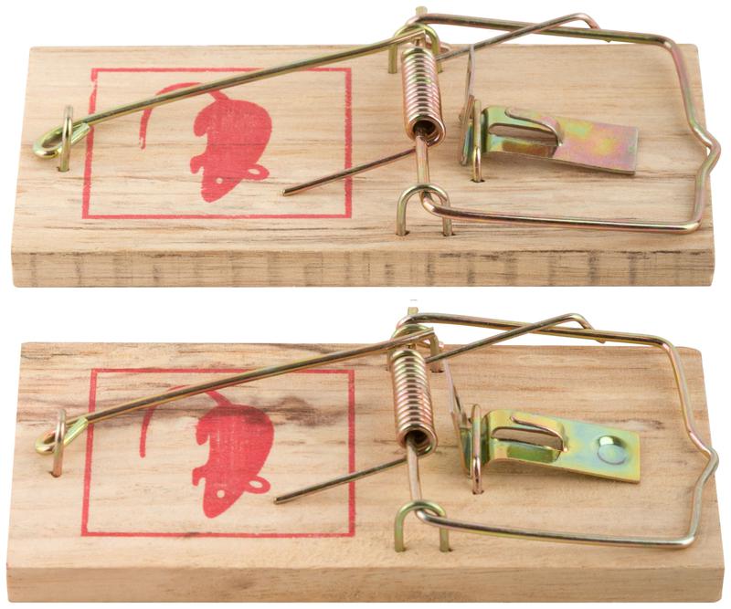 Мышеловка деревянная малые 100х45мм (уп.2шт) FIT 67800