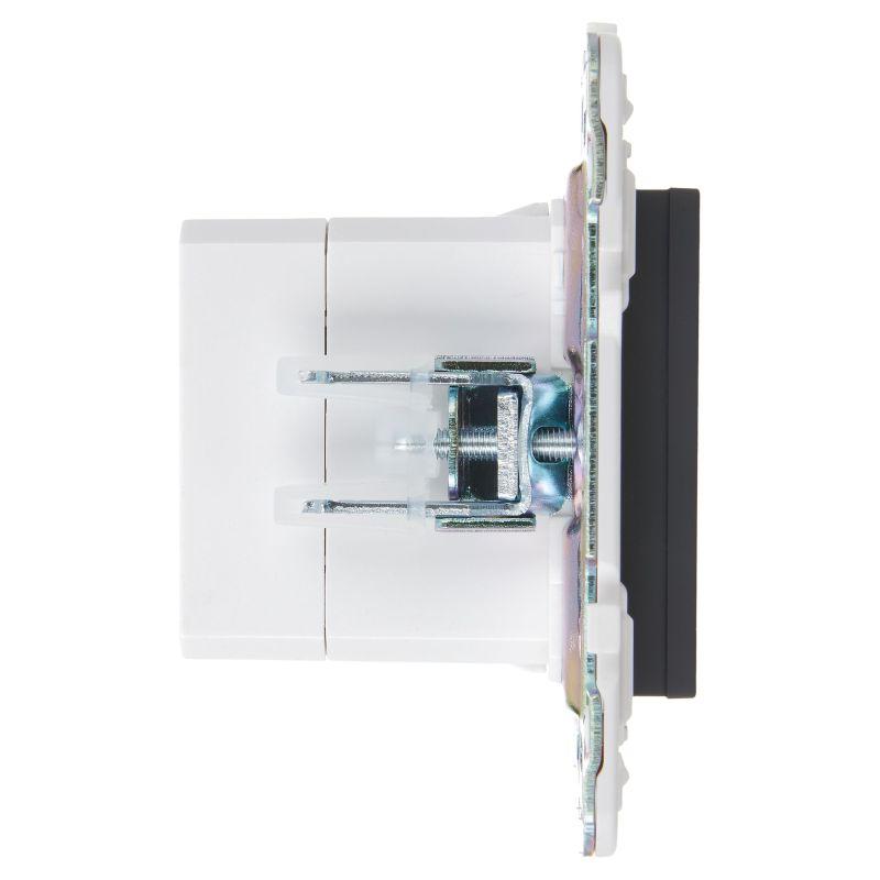 Розетка USB A+A 3.1А SKANDY SK-R15G графит IEK SK-U21-D31-K53