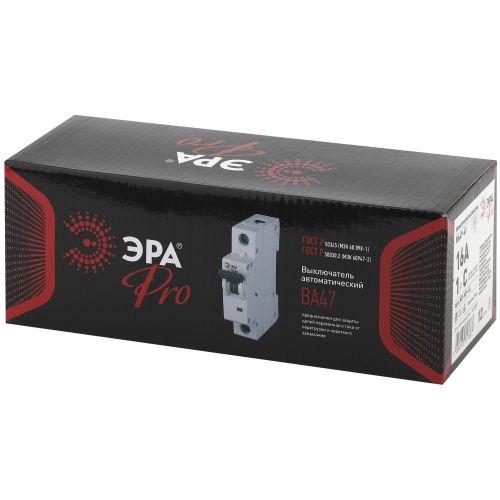 Выключатель автоматический модульный 1п C 16А ВА47-63 Pro NO-901-44 ЭРА Б0031814