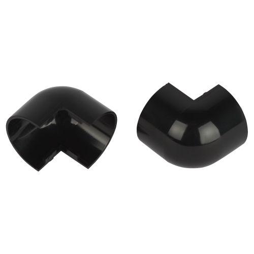 Угол для кабель-канала полукруглого внешн. 20х12мм OC-KK-20-12-GR графит (уп.2шт) Эра Б0064982