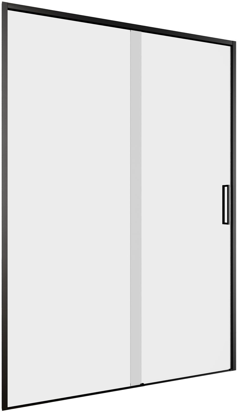 Душевая дверь Aquanet Pleasure Evo 130 AE65-N130-BT профиль черный, прозрачное стекло