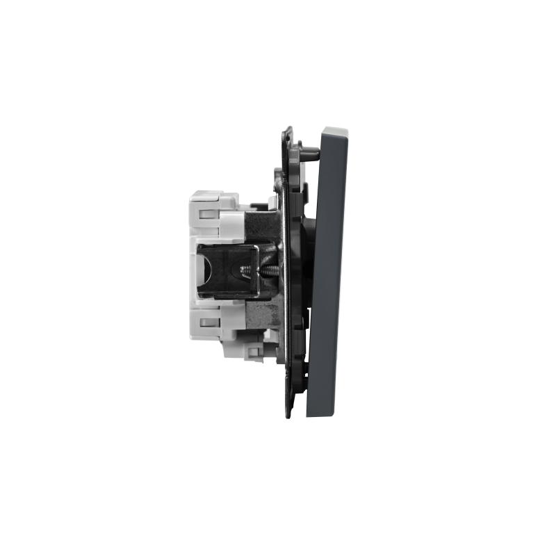 Выключатель кнопочный 1-кл. ArtGallery 10А с подсветкой механизм грифель SE GAL000716