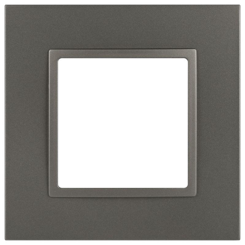 Рамка 1-м Elegance 14-5011-16 Classic для розеток и выключателей титан Эра Б0065823