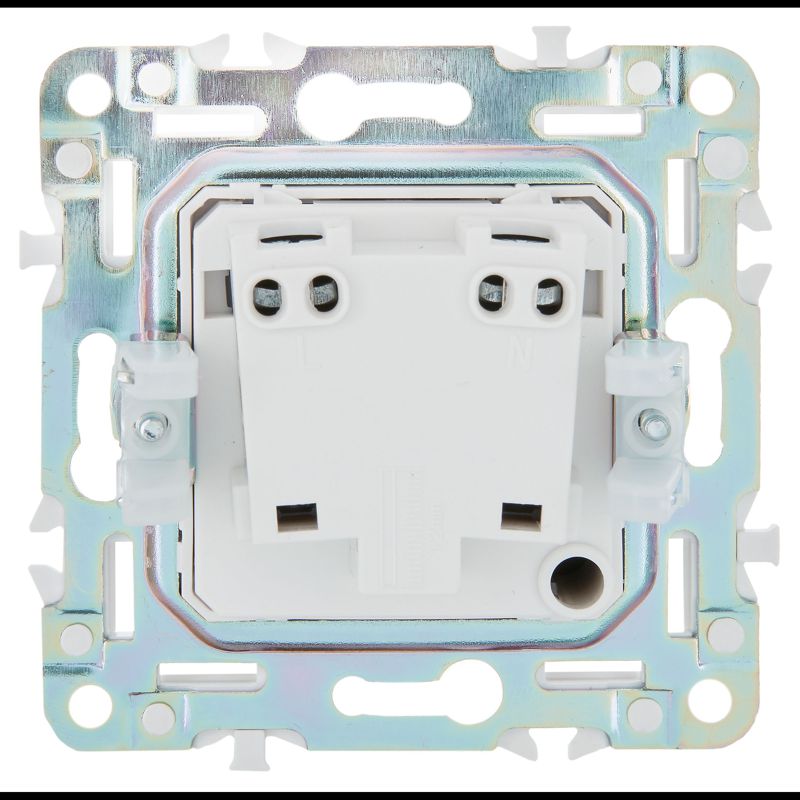 Розетка SKANDY 10А без заземл. без защ. шторок SK-R02G графит IEK SK-R10-10-K53