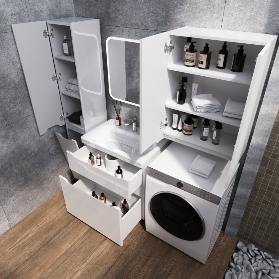 ПШ "Марелла мини 600" Люкс антискрейтч белый глянец, PLUS