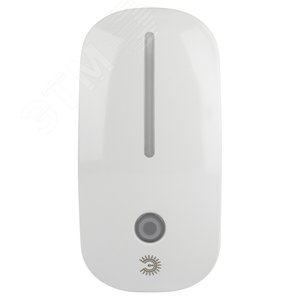 Ночник - светильник светодиодный NN-620-LS-W в розетку с датчиком освещенности белый