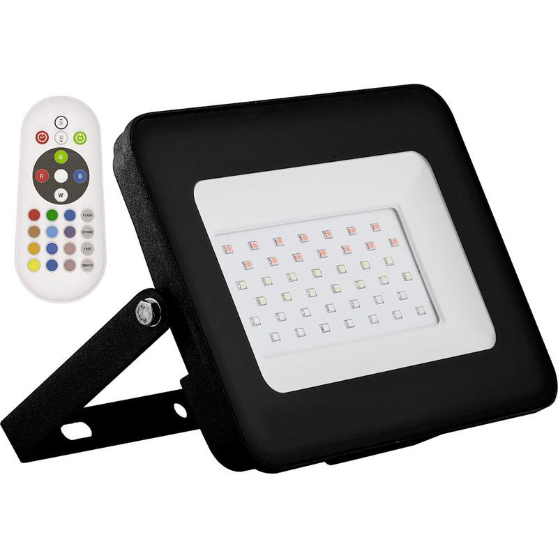Прожектор светодиодный 2835SMD 30Вт RGB AC230В/50Гц IP65 черн. LL-612 FERON 29702
