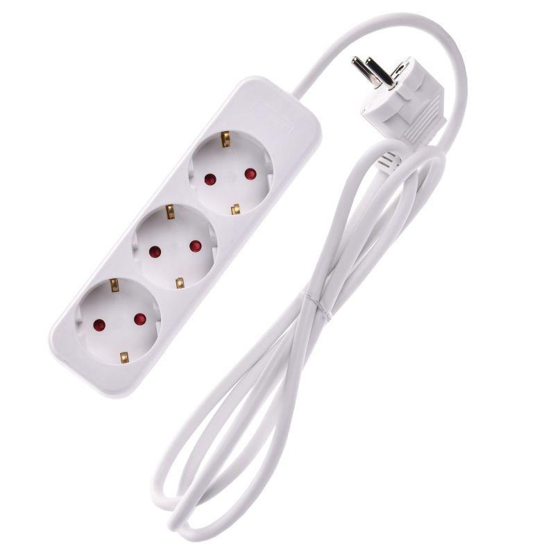 Удлинитель 3х1.5м 10А У03К ПВС 3х1 бел. UMA IEK UM-YP10-16-03-01-ZK-K01