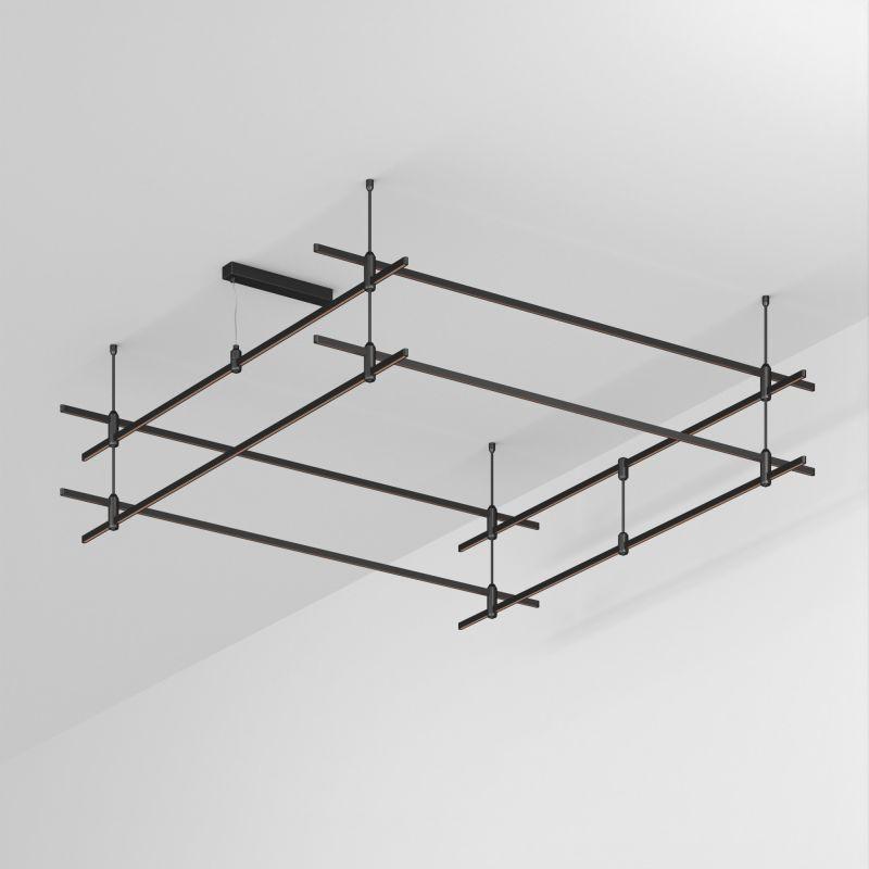 Трек ART-APRIORI-QUADRAT-2-ROD-400-2000х2000 BK IP20 метал. Arlight 048550