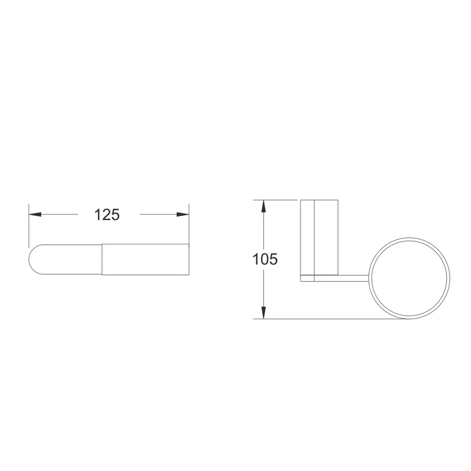 Стакан для ванной комнаты Rose RG1712T, пепельный