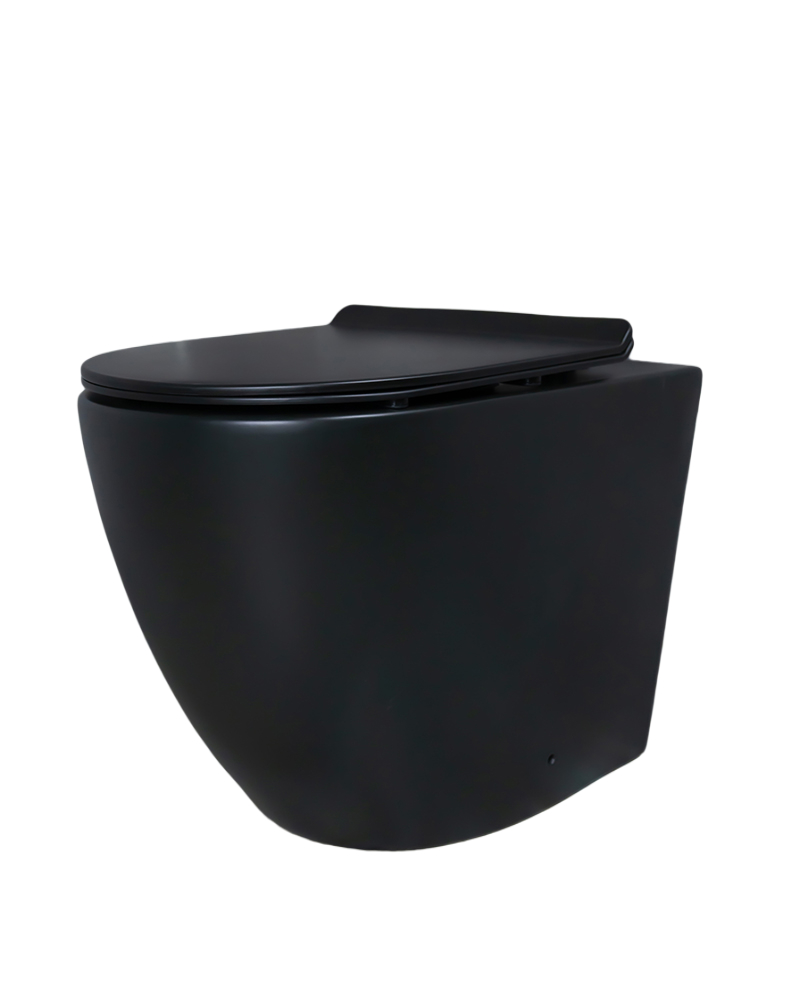 Унитаз приставной Gid TRS-269BM 62214Y черный матовый 56x36.5x42