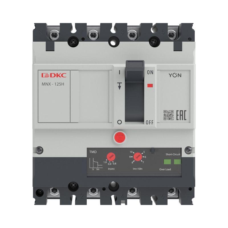 Выключатель автоматический 4P 125А 150кА pro MNX125H при AC415V расцепитель TMD YON MNX125H4PTMD0125