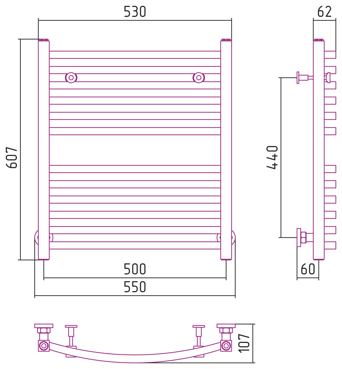 ДР АРКУС 600х500 (Сатин) 071-0251-6050