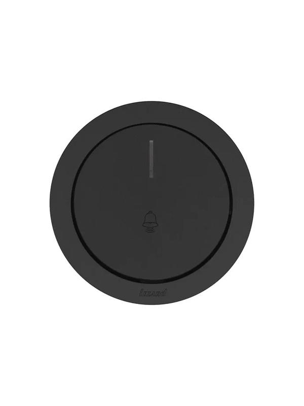 Кнопка звонка СП OSEN с подсветкой механизм черн. бархат LEZARD 743-4288-108