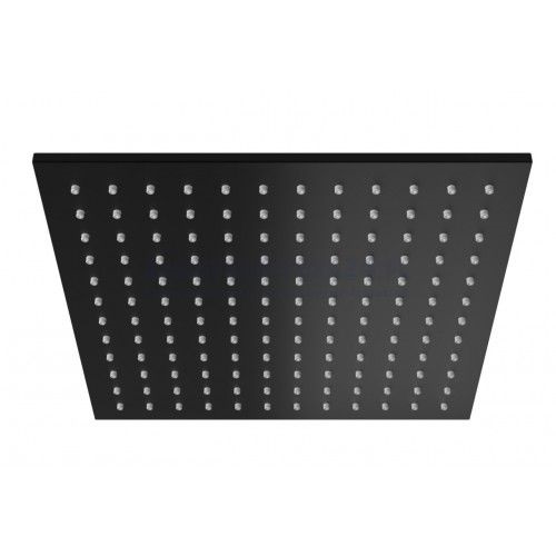 Верхний душ SYNCRO KING 300x300mm. квадр.Металл,антикальций, чёрн.мат