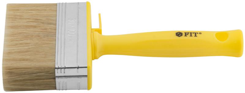 Макловица натуральная светлая щетина пластиковый корпус полая ручка "мини" 30х100мм FIT 01642