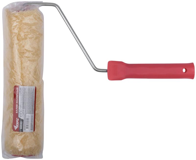 Валик 230мм d40/76мм ворс 18мм бюгель 6мм стержневая система полиакрил. нитяной КУРС 02533