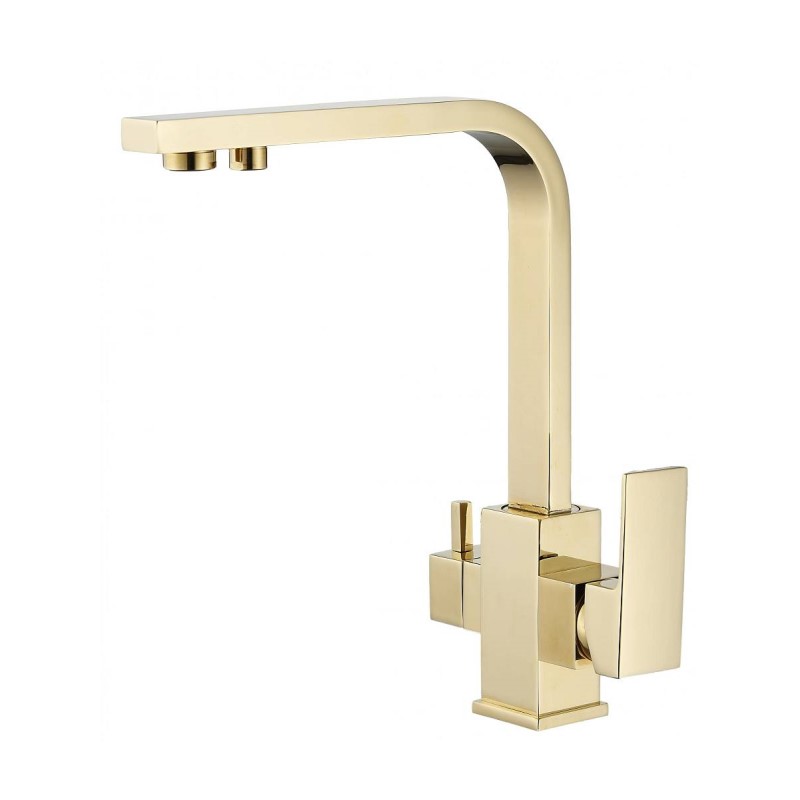 Смеситель для кухни с подключением к фильтру Savol S-L1807B, золото