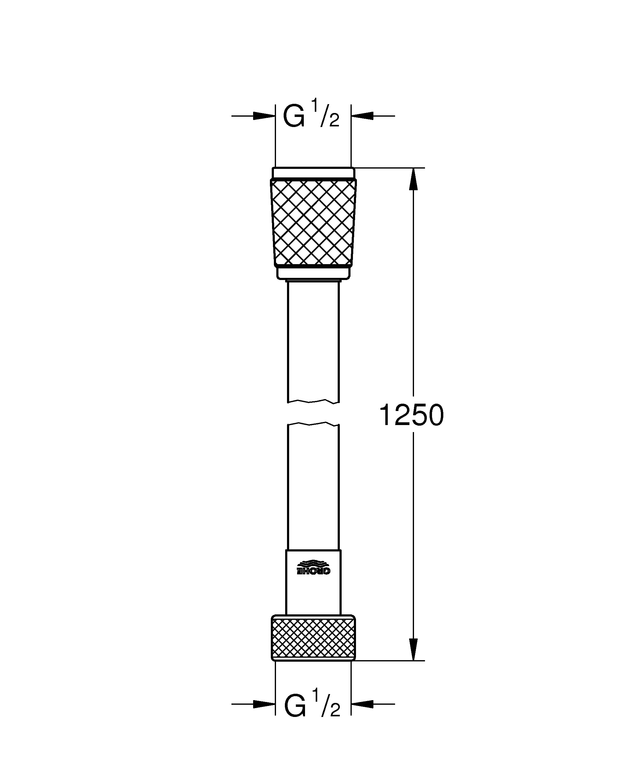 Душевой шланг Grohe Relexaflex 28150001