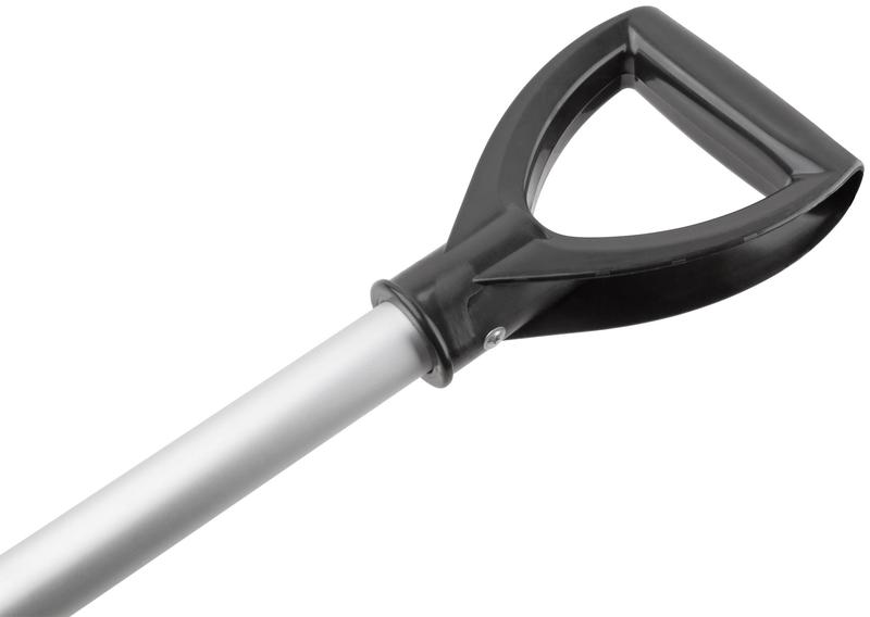 Скрепер для уборки снега на крышах металлическая телескопическая ручка 620х150x(2000-6000)мм КУРС 68137