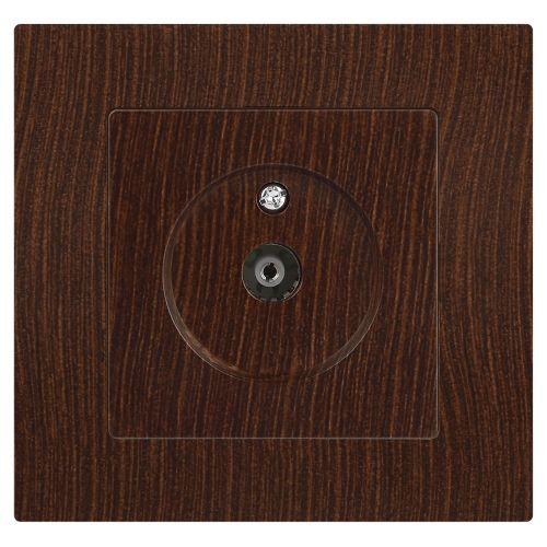 Розетка телевизионная одиночная TV СП Accent 6-301-10 IP20 венге Intro Б0063620
