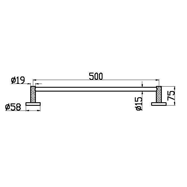 Держатель для полотенца UNO Gold