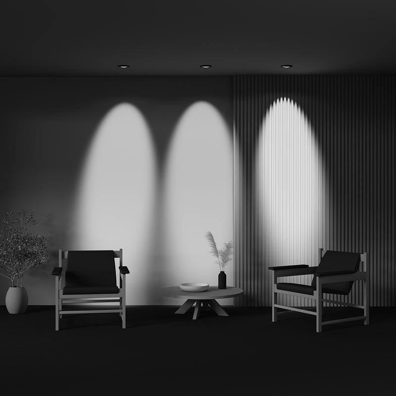 Светильник Lens 12Вт 4000К 70град. встраив. Maytoni DL105-12W4K-B