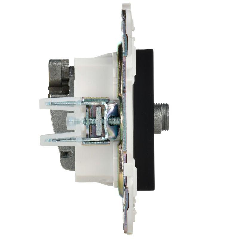 Розетка двойная TV+SAT SKANDY SK-A13Bl черн. IEK SK-AF20-O-K02