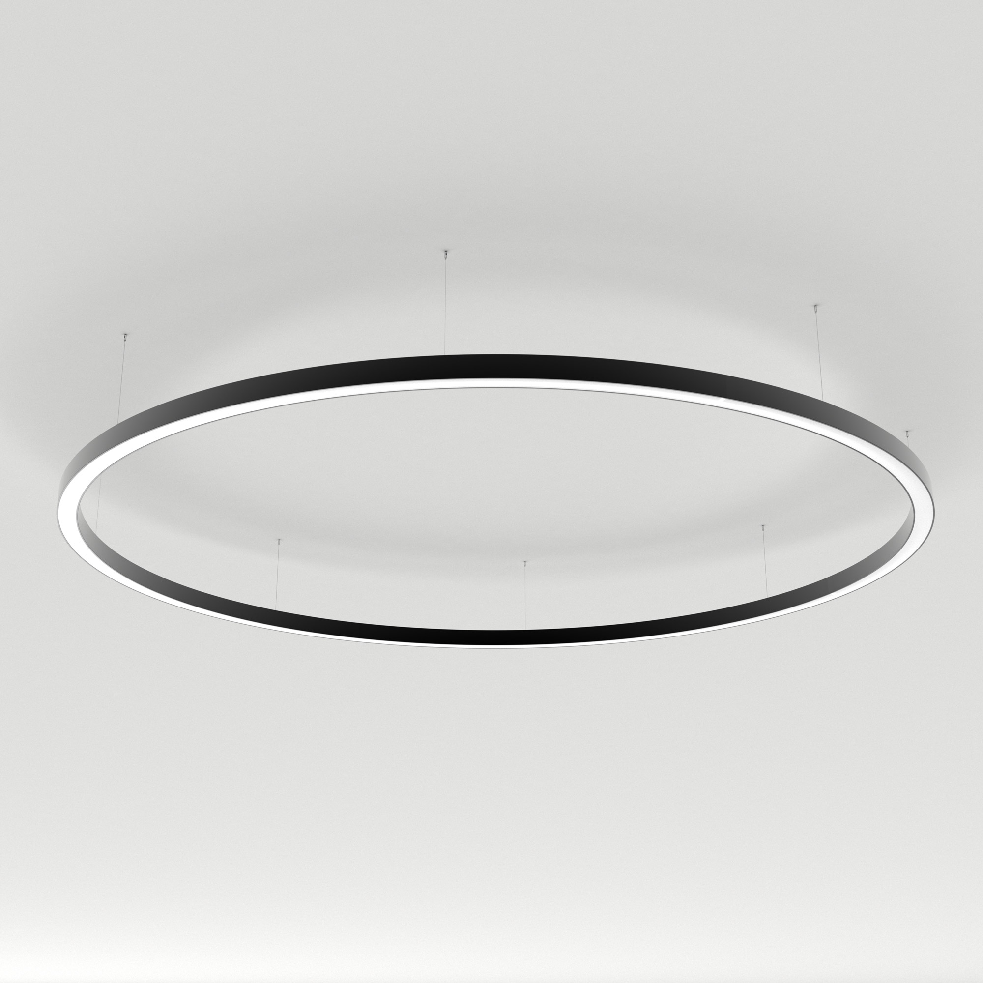 Светильник SP-LINE-HANG-ARC-O3535-D1500-124W Warm3000 (BLACK, 230V) (металл)