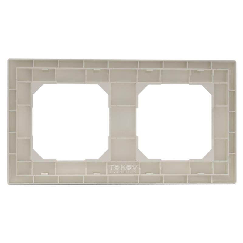 Рамка 2-м Pixel универс. беж. TOKOV ELECTRIC TKE-PX-RM2-C02