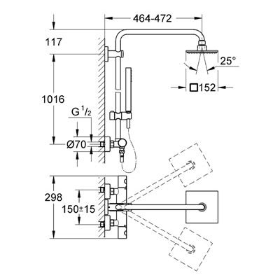 Душевая система Grohe Euphoria Cube 27932000