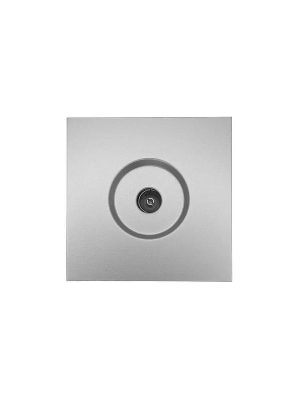 Розетка ТВ проходная СП ZIMA IP20 сер. матов. LEZARD 704-7488-129