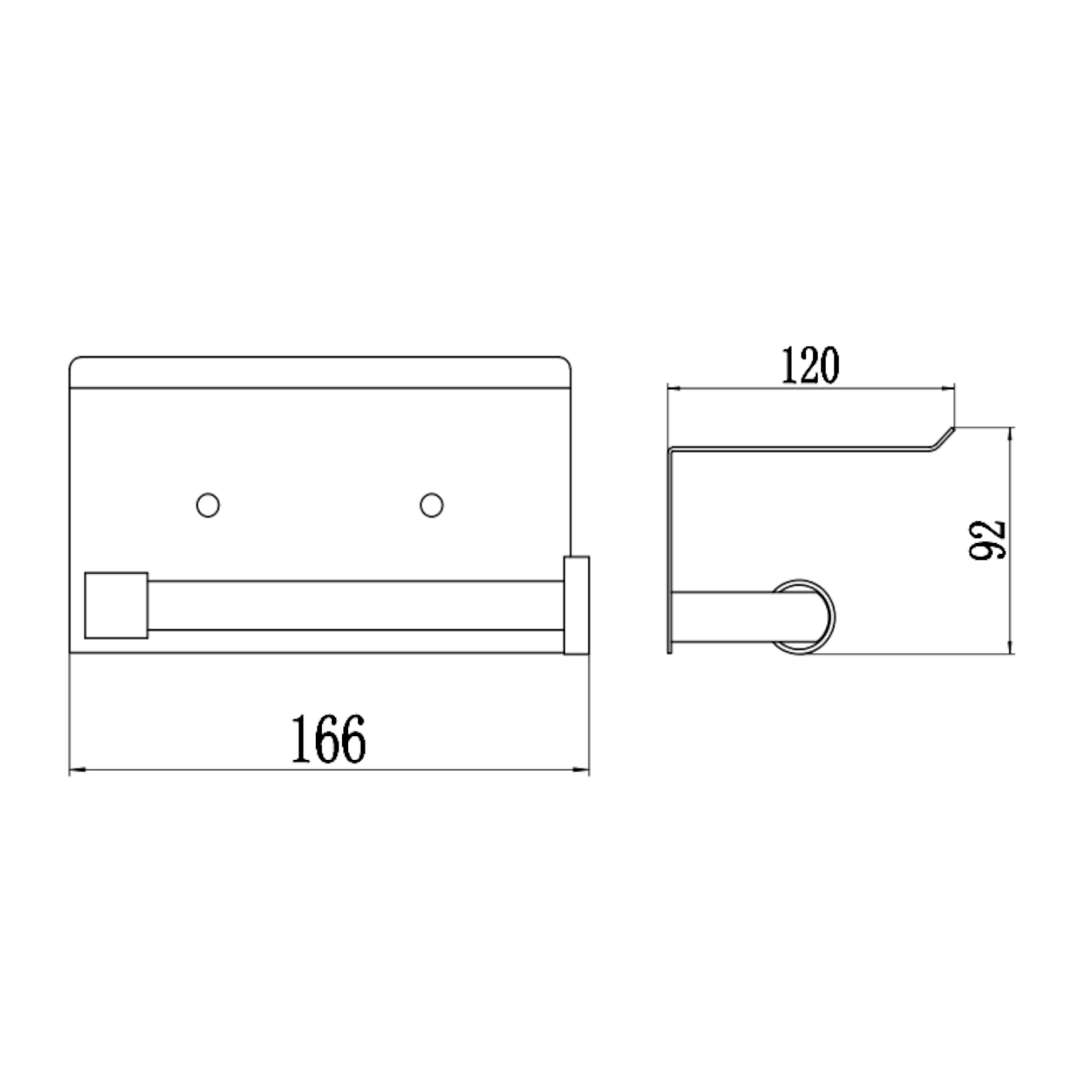 Держатель для туалетной бумаги Savol S-00AK56H, черный