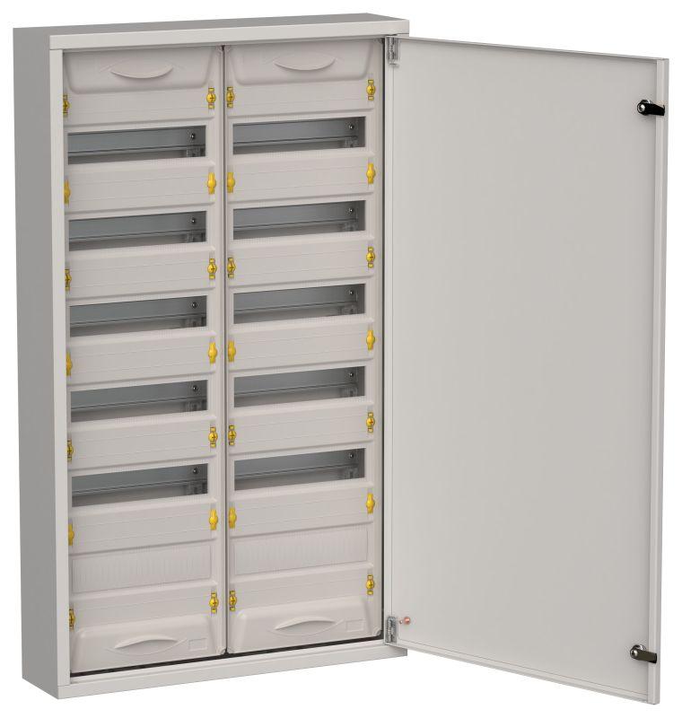 Корпус ЩРн-144 (2х72) TITAN 5 960х570х140 IP31 метал. сер. IEK TI5-50-N-2X072-31-7035