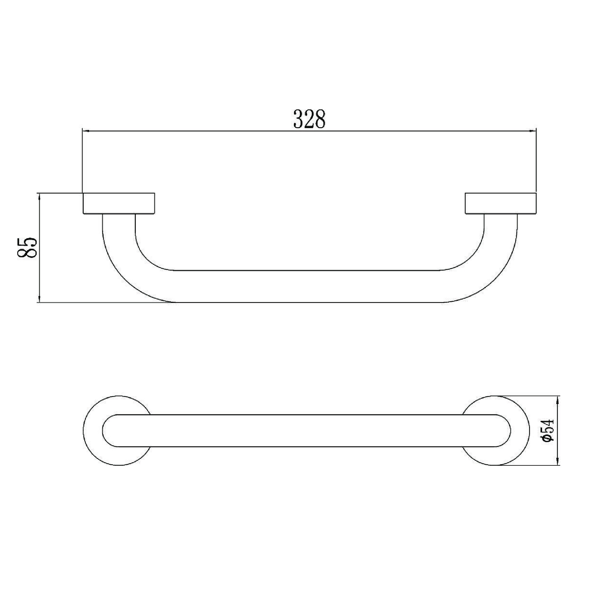Поручень для ванной Savol S-010030, хром