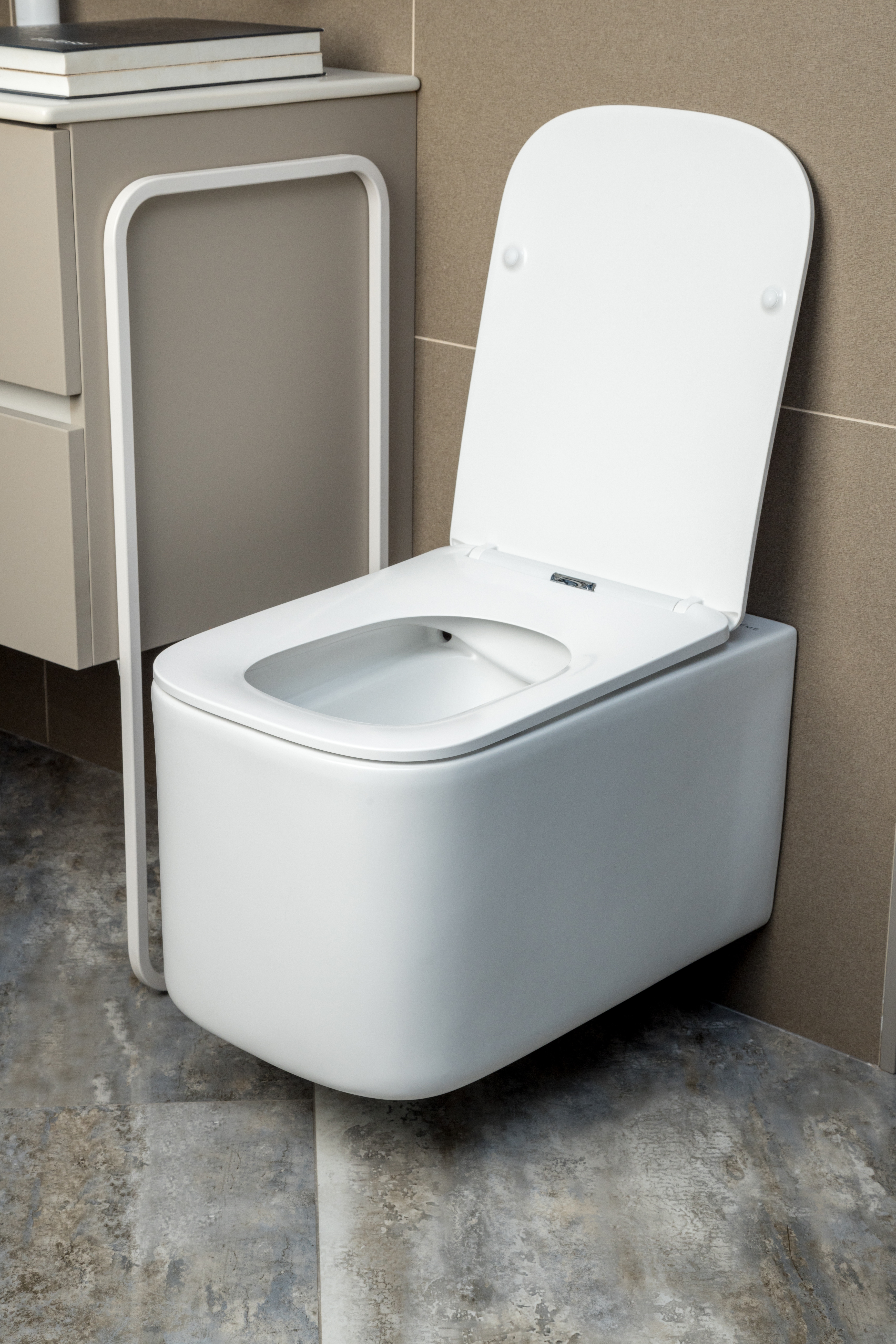 Унитаз подвесной с функцией биде, Mane Белый глянец c крышкой