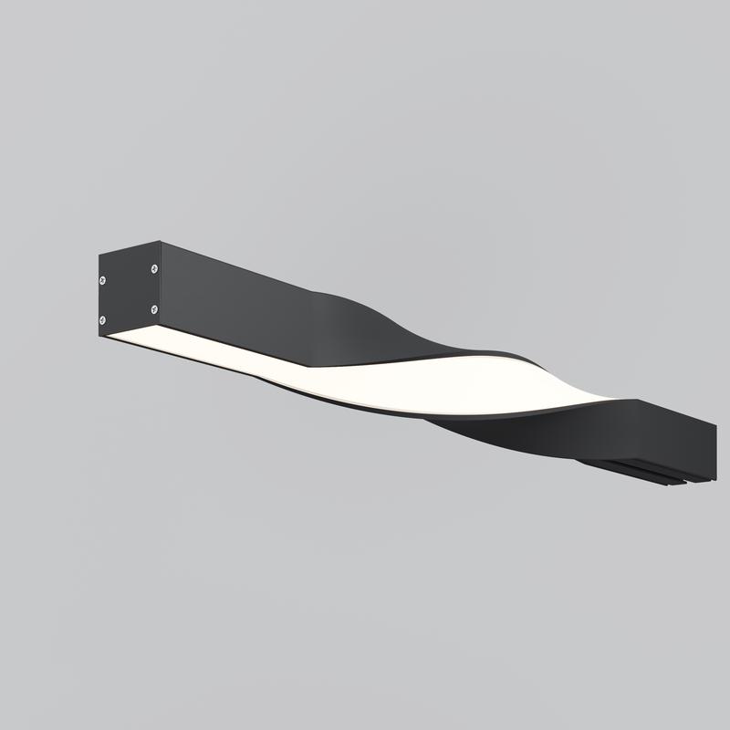 Профиль радиусный 35х35 Twist 180град. черн. Maytoni ALM-3535R-B-T-180град-0.5M