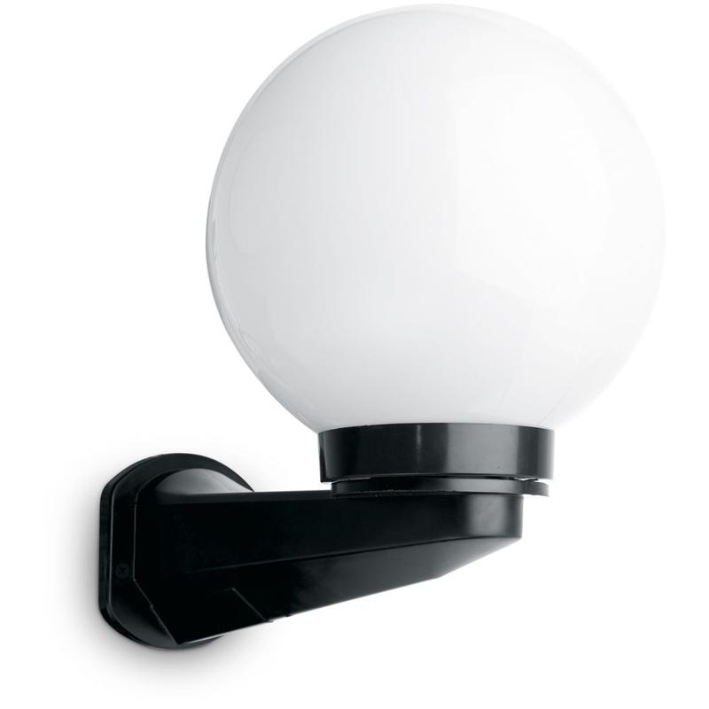 Светильник садово-парковый ПМАА 230В E27 d=200мм молочно-бел. НБУ 01-60-201 11581 (на стену) FERON 11581