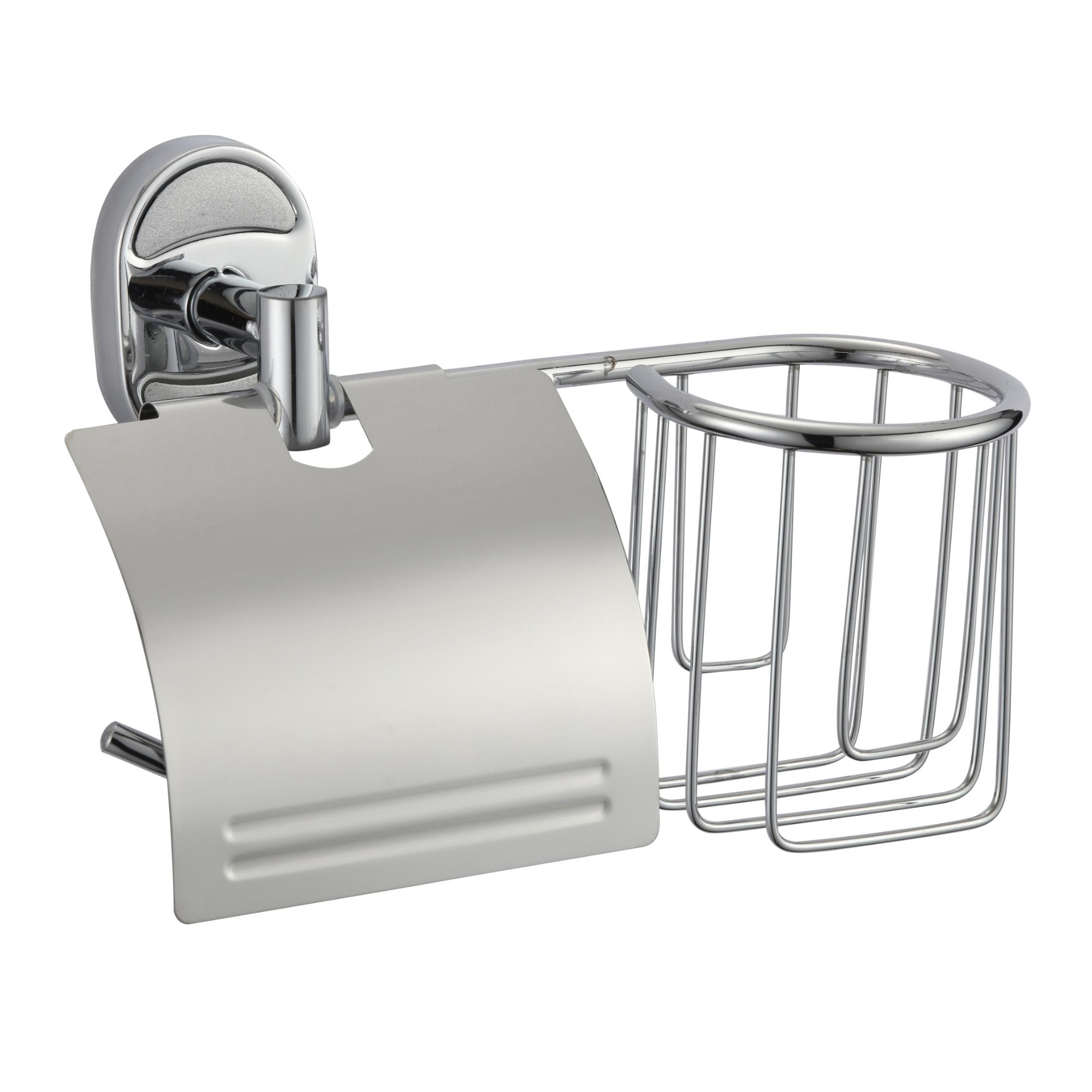 Держатель для туалетной бумаги и освежителя Savol S-L07051, хром