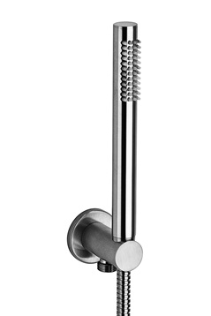 Набор руч. Душа+водорозетка с подкл. Воды и креплением из металла, душ металл MASTER, шланг металл 1500мм, Цвет Сталь