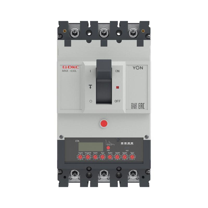 Выключатель автоматический 3P 630А 70кА pro MNX630L при AC415V расцепитель ETA YON MNX630L3PETA0630