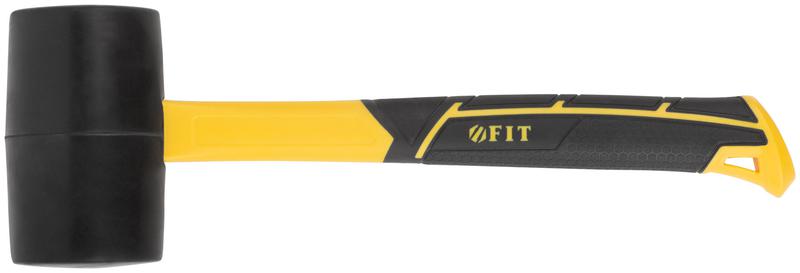 Киянка 60мм 450г фибергласовая ручка резинов. FIT 45513